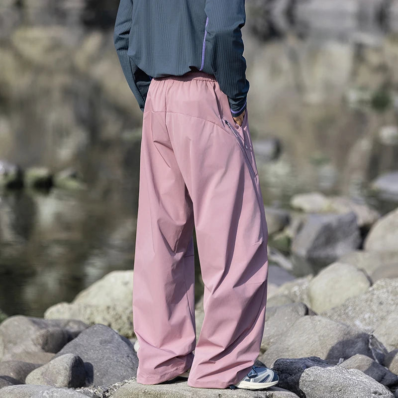 CHRLCK Waterproof Hiking Cargo Pants Men Women Breathable Fashion Cargo Pants Autumn Trousers Fishing Camping Pants Unisex