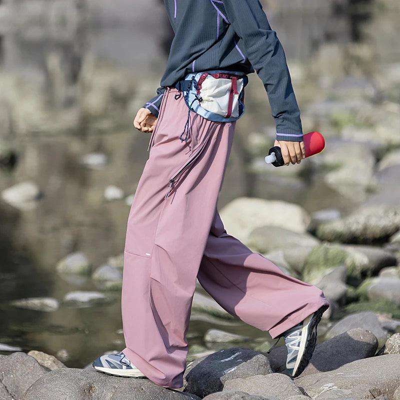 CHRLCK Waterproof Hiking Cargo Pants Men Women Breathable Fashion Cargo Pants Autumn Trousers Fishing Camping Pants Unisex